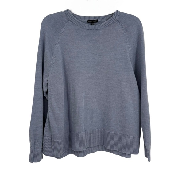 EILEEN FISHER Purple Knit Tunic Sweater Women's Size Small Crew Neck Pullover - Picture 1 of 9